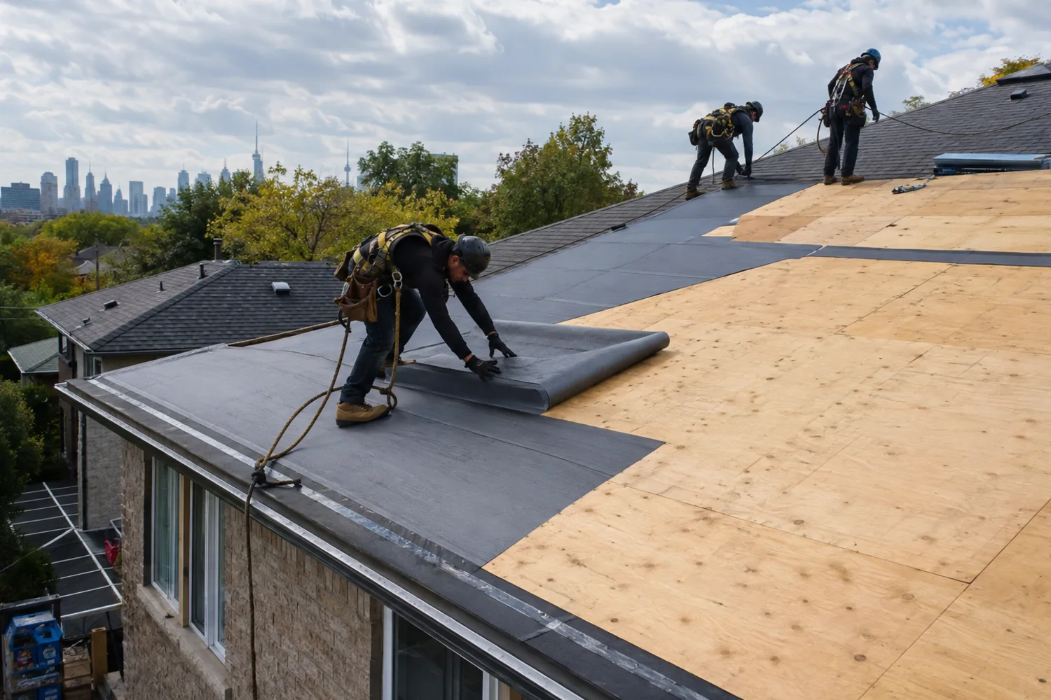 Toronto roof replacement cost factors: assembly, access and deck condition